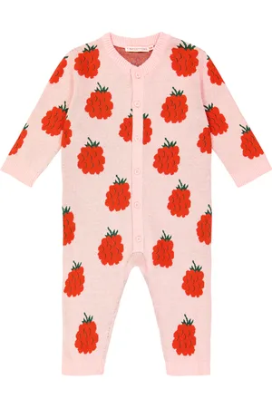 Tiny Cottons Baby Raspberries cotton and wool playsuit