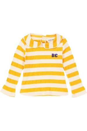 Bobo Choses Baby striped ribbed jersey top