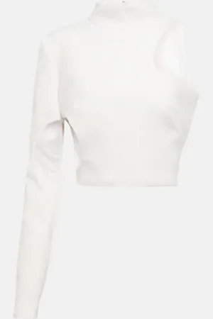 Monot MÃ´not Cutout crÃªpe top