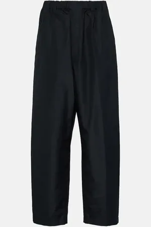 LEMAIRE High-rise tapered silk pants