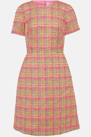 Carolina Herrera Checked midi dress