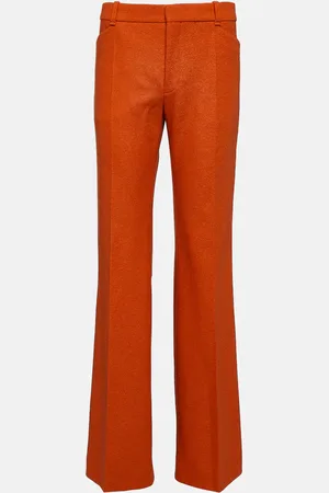 Chloé ChloÃ© Felted wool and cashmere jersey flared pants