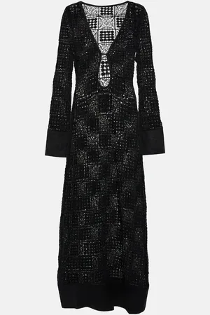 SIR Crochet cotton maxi dress