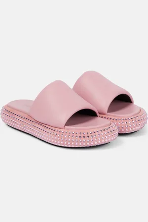 J.W.Anderson Embellished leather platform sandals