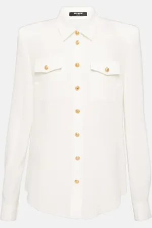 Balmain CrÃªpe de chine shirt