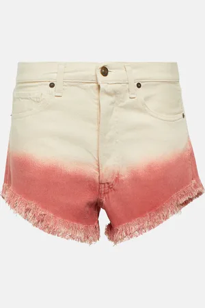 Alanui Bright Hues denim shorts