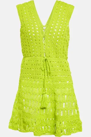 ANNA KOSTUROVA Jennifer crochet cotton minidress