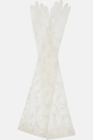Safiyaa Bridal tulle gloves