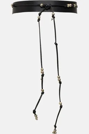 Altuzarra Embellished tie leather belt