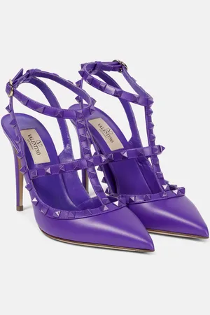 VALENTINO GARAVANI Rockstud 105 leather pumps