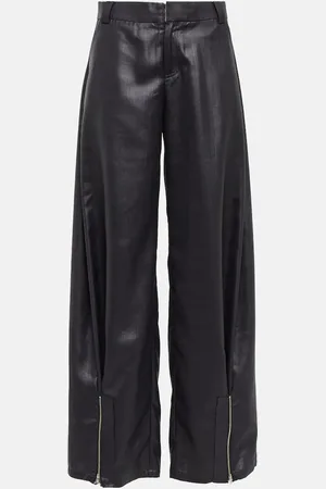 Didu Zip-detail silk wide-leg pants