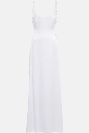 GALVAN Bridal Pearled Cove cutout gown