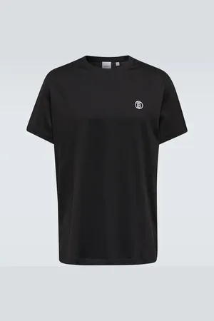 Burberry Embroidered logo cotton T-shirt