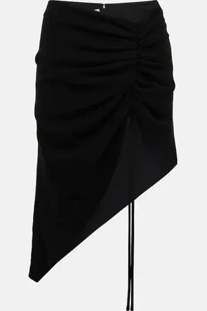 Monot MÃ´not Asymmetric crÃªpe midi skirt