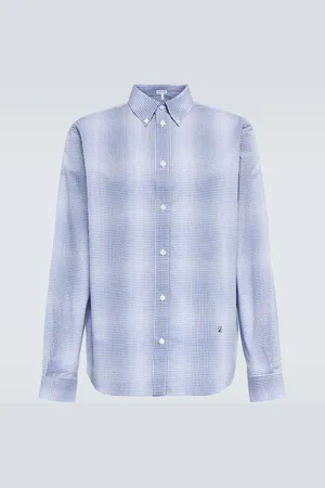 Loewe Checked cotton poplin shirt