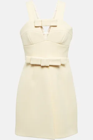Jil Sander Bow-detail wool-blend minidress