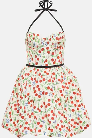 Carolina Herrera Printed cotton-blend minidress