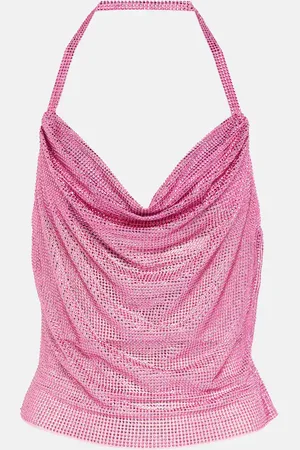 GIUSEPPE DI MORABITO Embellished cowl-neck top
