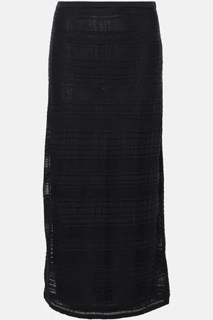 Proenza Schouler White Label plaid cotton-blend midi skirt