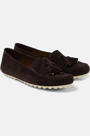 Loro Piana Dot suede moccasins