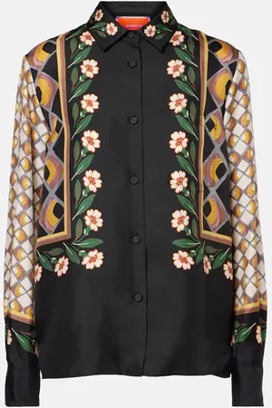 La DoubleJ Boy printed silk twill shirt