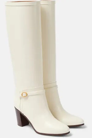VALENTINO GARAVANI Pattie 75 leather knee-high boots