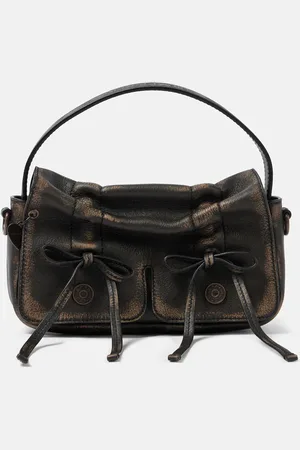 Acne Studios Micro bow-detail leather shoulder bag