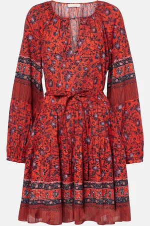 ULLA JOHNSON Abri floral cotton-blend minidress