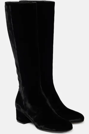 Gianvito Rossi Joelle 45 velvet knee-high boots