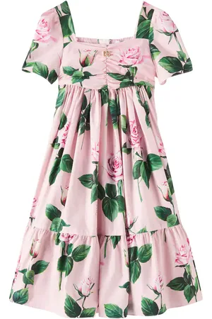 Dolce & Gabbana Floral cotton poplin dress