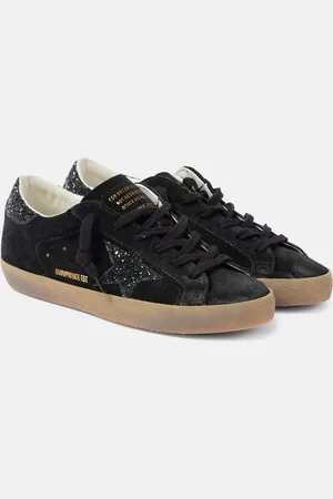 Golden Goose Super-Star glitter suede sneakers
