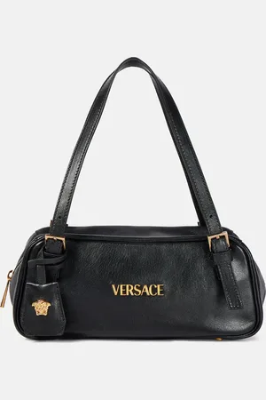 VERSACE Tag Bowling Medium leather shoulder bag