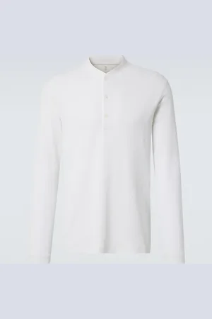 Brunello Cucinelli Cotton and silk Henley shirt