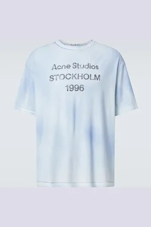 Acne Studios Logo cotton and hemp jersey T-shirt