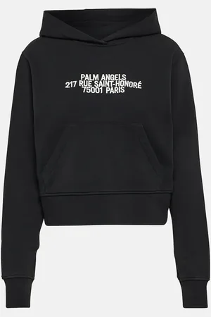 Palm Angels Logo cropped hoodie