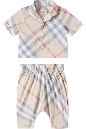 Burberry Baby Burberry Check cotton pajamas
