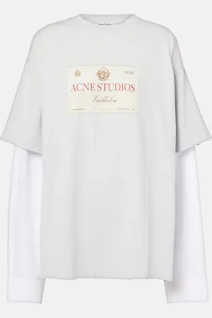 Acne Studios Logo printed cotton jersey T-shirt