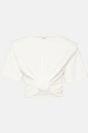 MAGDA BUTRYM Gathered cotton jersey top