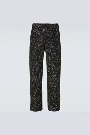 BODE Glitter faille straight pants