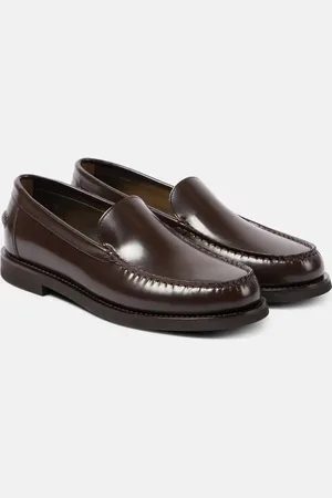 Brunello Cucinelli Monili polished leather loafers