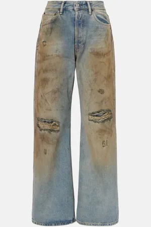 Acne Studios Penicillin distressed wide-leg jeans