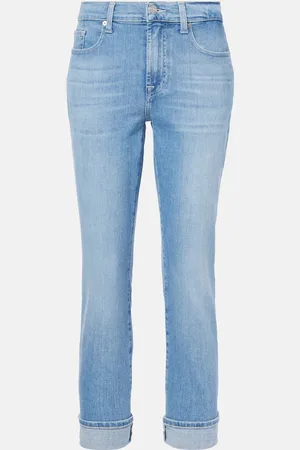 7 for all Mankind Mid-rise skinny jeans