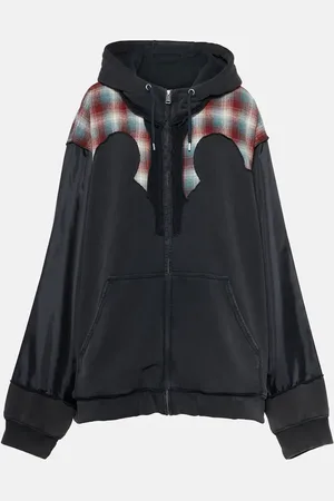 Maison Margiela X Pendleton colorblocked cotton hoodie