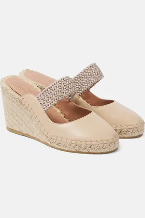MALONE SOULIERS Siena 70 leather espadrille wedges