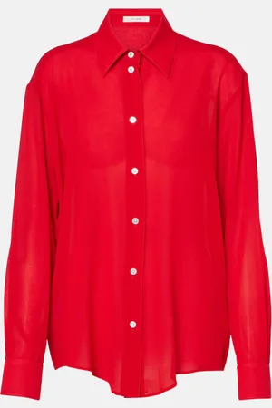 The Row Elia silk-blend shirt