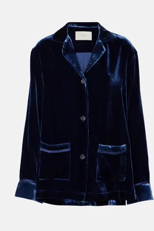 ASCENO Beverly velvet shirt
