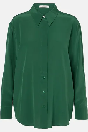 Dorothee Schumacher Striking Volumes crÃªpe de chine silk blouse