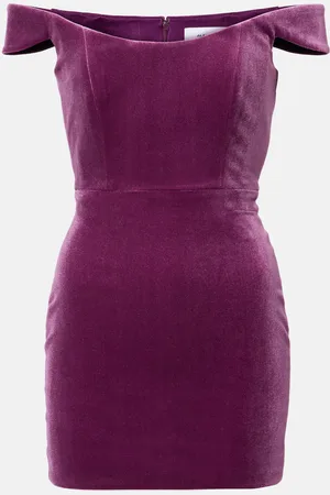 ALEX PERRY Off-shoulder bustier dress
