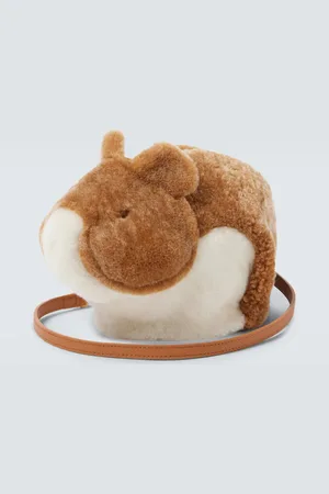 Loewe Hamster shearling crossbody bag