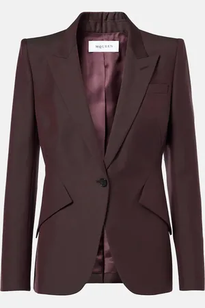 Alexander McQueen Wool and mohair blazer